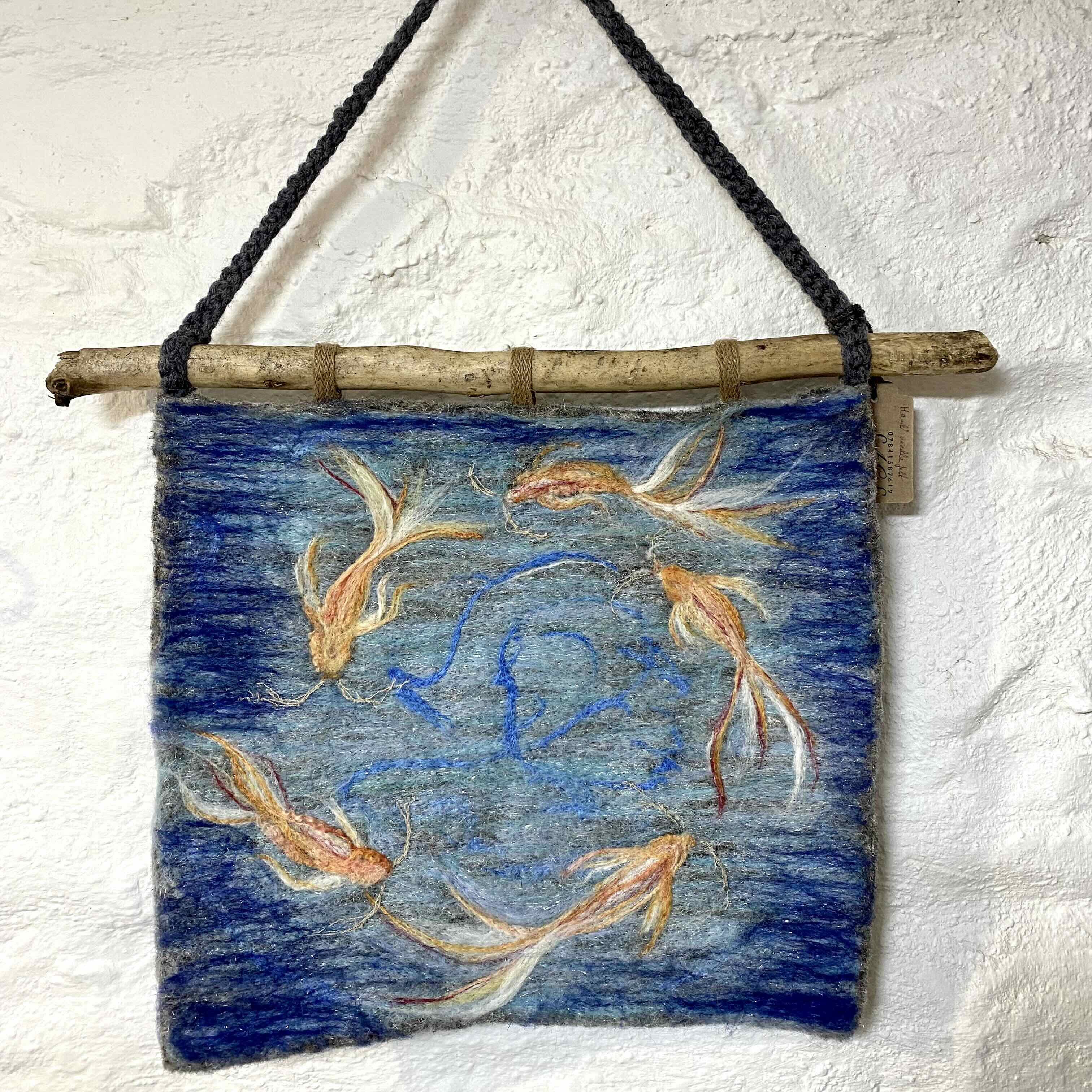 Needlefelt Hanging - 'Circling Fish'