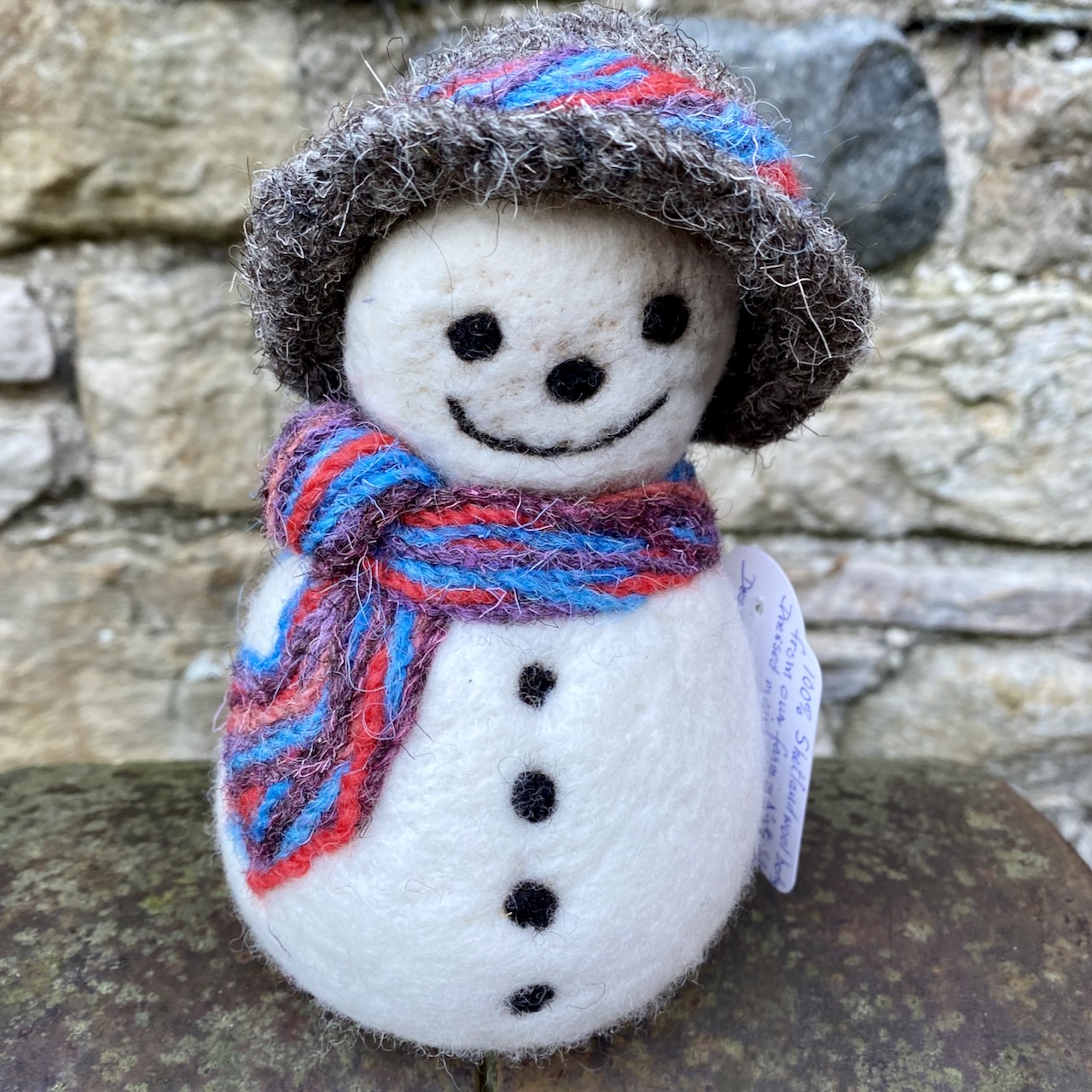 Hand Felted Snowman