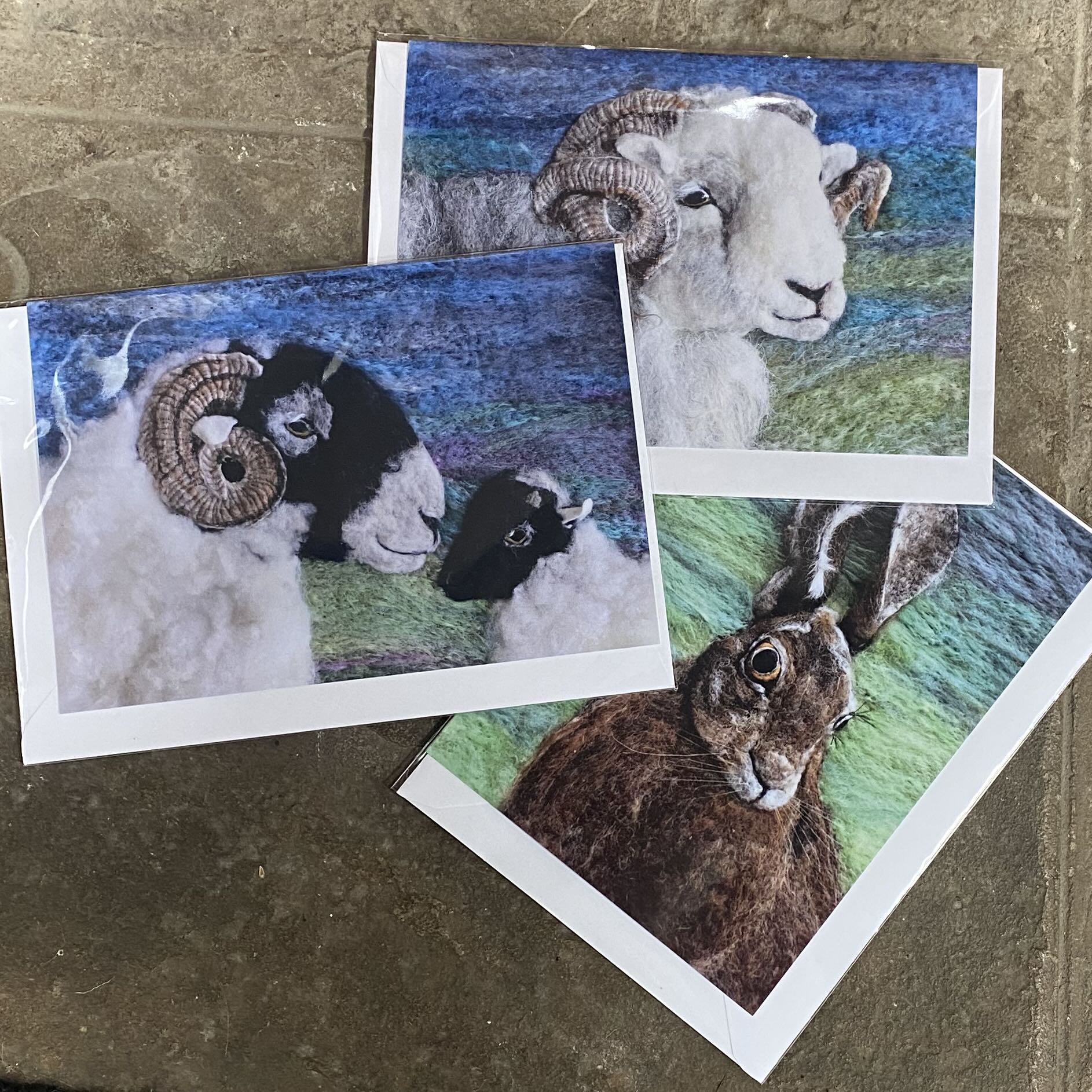 Greetings Cards - From An Original Felting