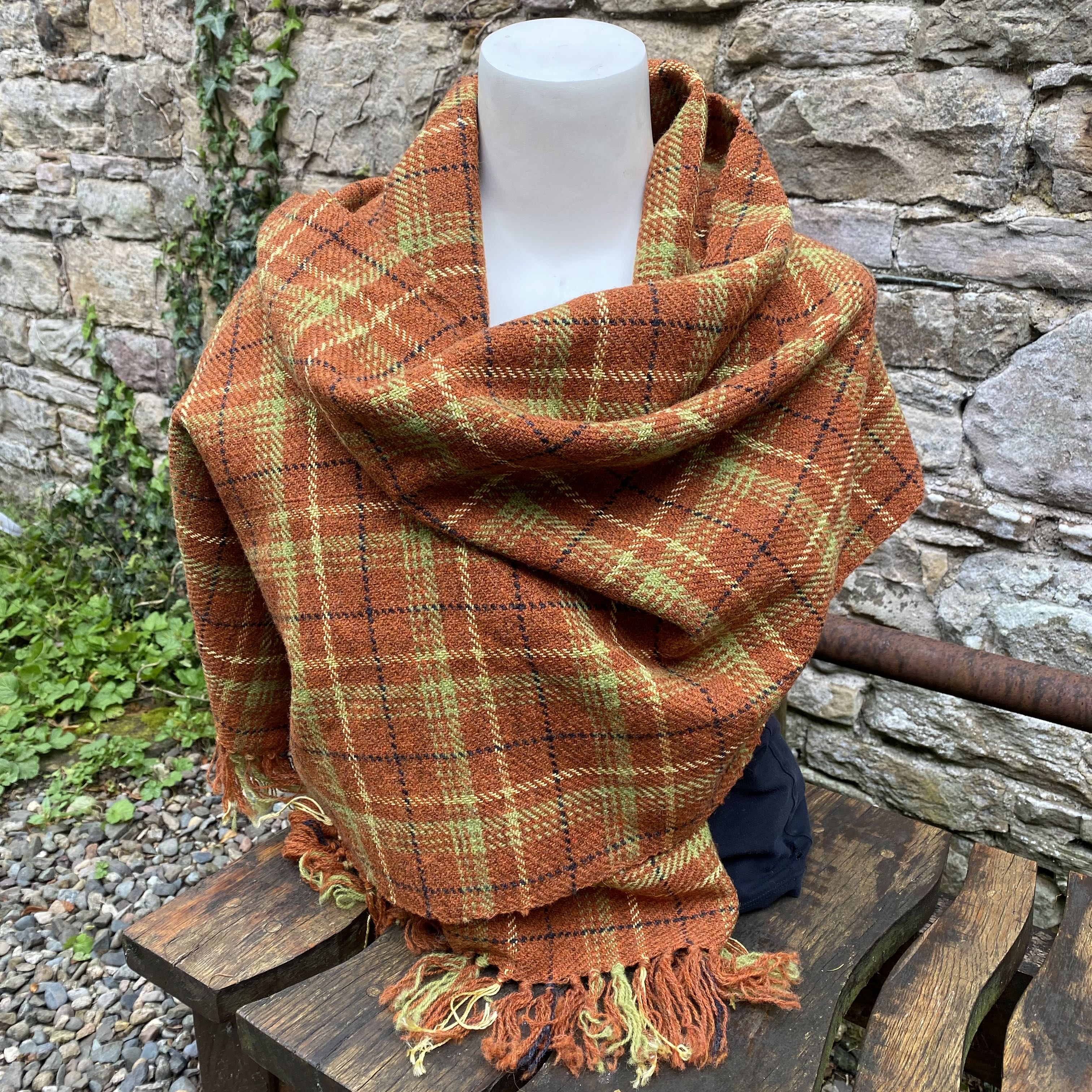 Handwoven Wool and Silk Wrap